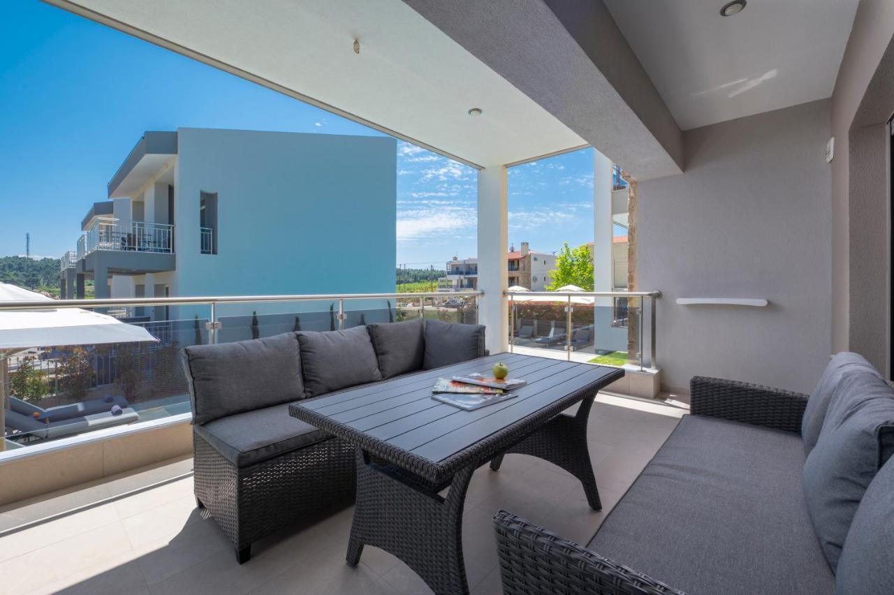 Sea Wind Luxury Apartments With Pool Kassandra Halkidikι Néa Fókaia Extérieur photo